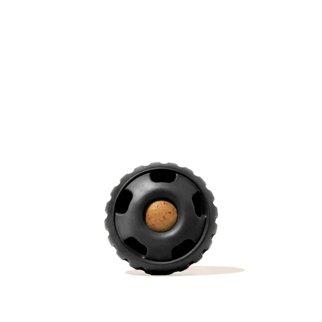 Durable Woof Pupsicle dog treat toy made from non-toxic, BPA-free natural rubber. Perfect for frozen and soft treats like peanut butter, yogurt, and bone broth. Mess-free, dishwasher-safe, and designed for long-lasting enrichment. Ideal slow feeder and interactive toy for dogs.