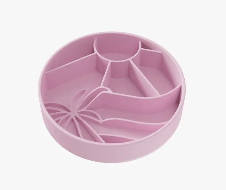 Loco Coco Slow Feeder Bowl – award-winning, tropical-inspired dog bowl made from 100% food-grade silicone. Designed to slow down fast eaters, prevent bloating, and support healthy digestion. Features strong suction cups, non-slip base, and is BPA-free, dishwasher safe, and freezer safe. Perfect for small to large dogs