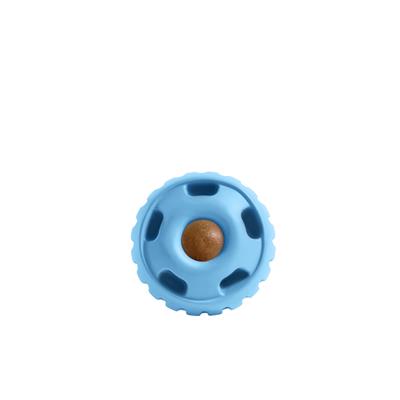 Durable Woof Pupsicle dog treat toy made from non-toxic, BPA-free natural rubber. Perfect for frozen and soft treats like peanut butter, yogurt, and bone broth. Mess-free, dishwasher-safe, and designed for long-lasting enrichment. Ideal slow feeder and interactive toy for dogs.